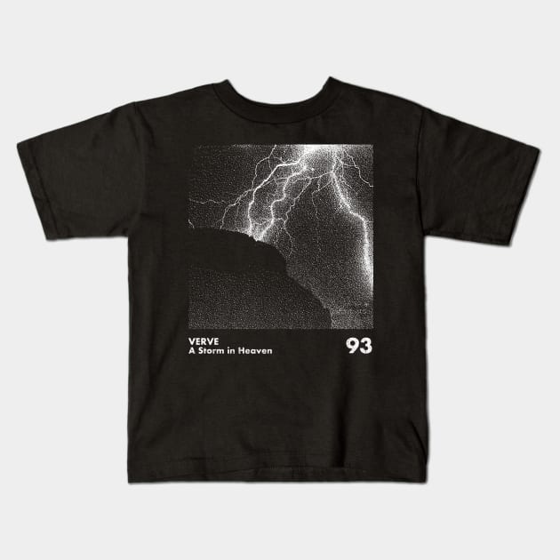 A Storm In Heaven / Minimalist Artwork Tribute Design Kids T-Shirt by saudade